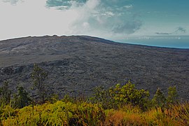 Exemple de cône volcanique : le Mauna Ulu.