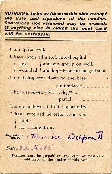 File:Maurice George DelPratt correspondence - 24 May 1915 - 281152v001r000.jpg