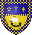 Arms of the previous Macfie Clan Commander A. C. (Sandy) McPhie of Townsville.[39]