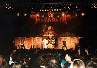 Megadeth formed by former Metallica guitarist Dave Mustaine, Megadeth quickly established themselves as one of the leading forces in thrash metal. Megadeth1991AL.jpg