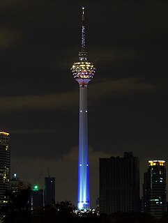 Kuala Lumpur Tower Communications tower located in Kuala Lumpur, Malaysia