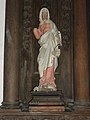 Détail retable de la Vierge, statue de sainte Marthe