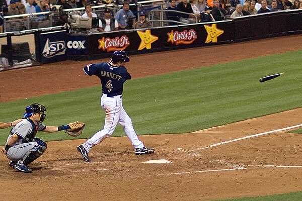 Barrett batting for the Padres in 2007