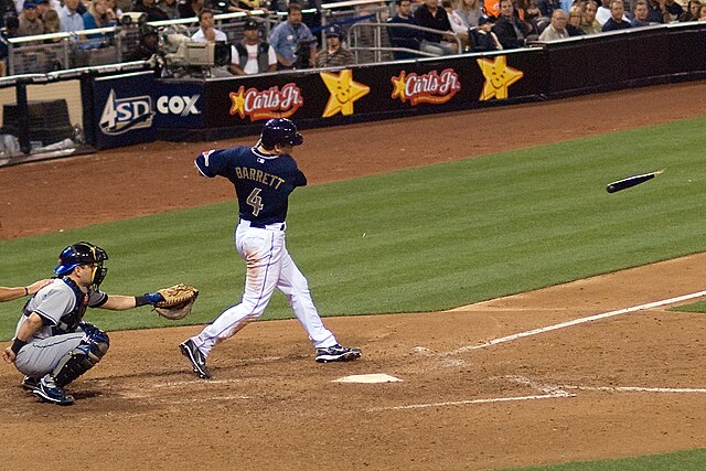 Barrett batting for the Padres in 2007