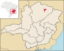 Localização de Porteirinha em Minas Gerais
