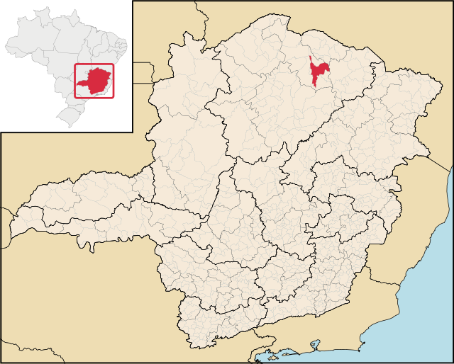 Localização de Porteirinha em Minas Gerais