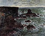 Monet - felsige Küste und der Löwe Rock-Belle-Ile.jpg