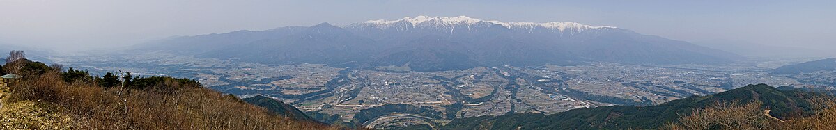 陣馬形山より望む