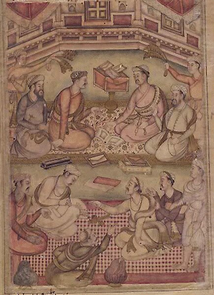 A Debate among Scholars, Razmnama illustration