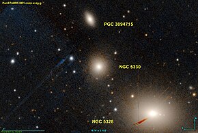 Елиптичната галаксија NGC 5330