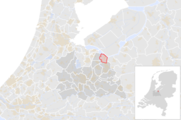 Locatie van de gemeente Bunschoten (gemeentegrenzen CBS 2016)