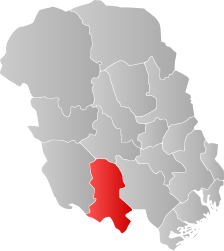 Nissedal - Carte