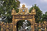 Nancy, Fransa'daki Place Stanislaus'un bahçe çiti.  1750-1758  Mimar J. Lamour'un projesi