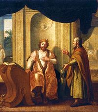 King David and Nathan the prophet (right), by Matthias Scheits NathanandDavid.JPG