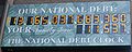 The national debt clock outside the IRS office in NYC.