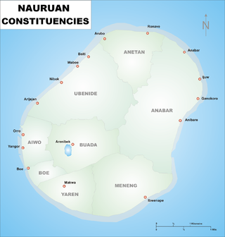 <span class="mw-page-title-main">Constituencies of Nauru</span> Electoral districts of Nauru