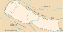 Map of Nepal Nepal-map-blank.png