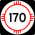 Markierung der State Road 170