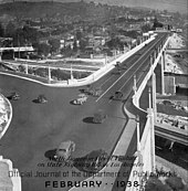 The Figueroa Street Viaduct, 1938 (Riverside Drive is to the left, and its bridge is in the left background) North Figueroa Bridge 1938.jpg