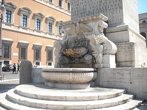 Fontana dell'Obelisco Lateranense.