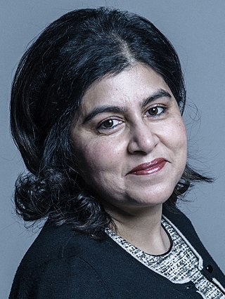 <span class="mw-page-title-main">Sayeeda Warsi, Baroness Warsi</span> British-Pakistani lawyer and Conservative politician