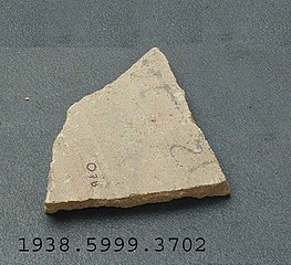 Ostraca, Yale University Art Gallery, inv. 1938.5999.3702