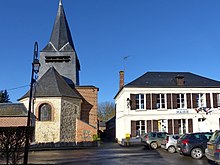 Ang Simbahan ug Town Hall sa Blicourt