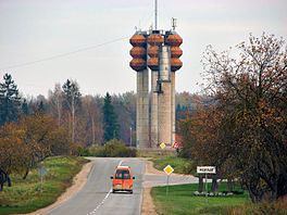 Autoceļš P10 iebraucot Ropažos