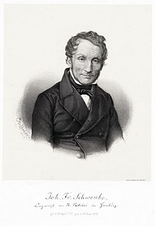 Johann Friedrich Schwencke, Lithographie von Otto Speckter (1852) (Quelle: Wikimedia)