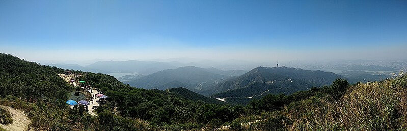 File:Panorama from the peak of Wutong Mountain.jpg