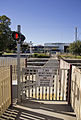 Pedestrian level crossing in Junee, New South Wales.