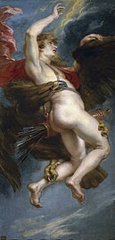 La violació de Ganimedes (1636–1638) de Rubens, Prado