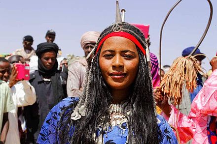 A Toubou woman in traditional attire