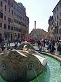 Fountain Barcaccia e la Piazza di Spagna