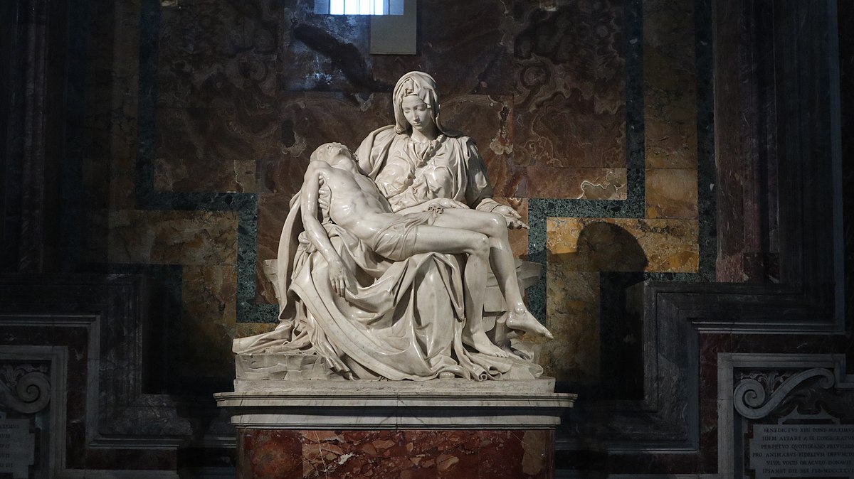 File:Pieta by Michelangelo.jpg - Wikimedia Commons