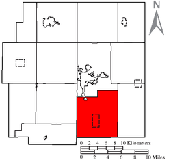 Ubicación del municipio de Pitt en el condado de Wyandot