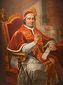 Pope Clement XIV portrait in Santarcangelo di Romagna.jpg