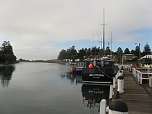 The harbour on the Moyne River