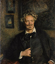 August Strindberg, målning av Richard Bergh 1905