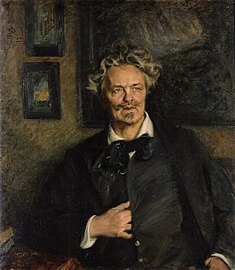 Porträtt av August Strindberg (1905). Bonnierska porträttsamlingen