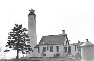 Poverty Island Light Station Lighthouse in Lake Michigan, United States