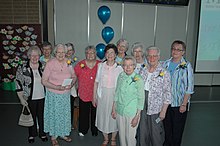 Sisters of the Precious Blood at an event in 2019. Precious Blood Sisters - 2019 retirement party.jpg