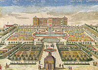 Frederiksberg Palace in about 1750 Prospect des Koniglichen Danischen Schlosses Fridrichs-Berg.jpg