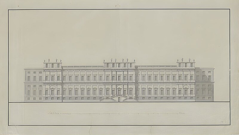 File:Prospetto della Villa Arciducale - Giuseppe Piermarini.jpg