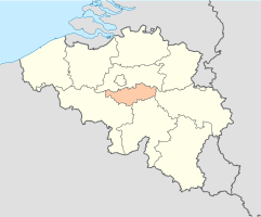 Province of Walloon Brabant (Belgium) location.svg