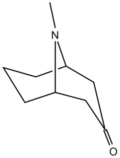 Pseudopelletierine chemical compound