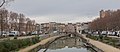 Puesta del puente desde la Parasela de Barcos (Passarelle des Barques).