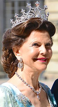Queen Silvia of Sweden, June 8, 2013 (cropped).jpg