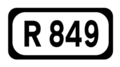 File:R849 Regional Route Shield Ireland.png