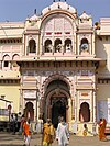 Rama Raja Temple in Orchha Fort complex